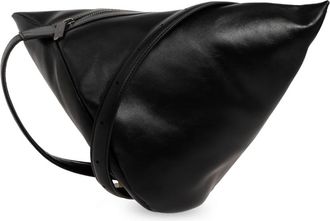 Yohji Yamamoto Discord Leren Tas - Heren - Schoudertassen - Zwart - ONE Size - Leer - Tassen
