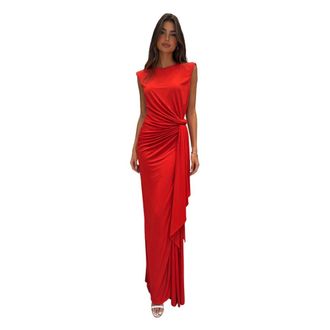 Elisabetta Franchi Gowns, female, Red, Size: S gonne Viscosa