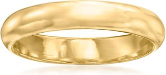 Ross-Simons 4mm 18kt Yellow Gold Domed Ring