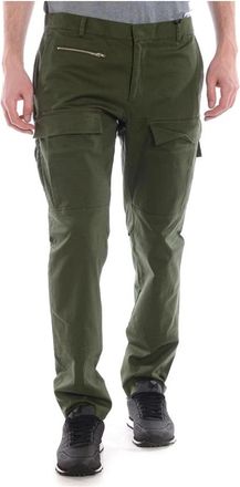 Daniele Alessandrini Jeans - Heren - Chinos - Groen - L - Katoen - Broeken