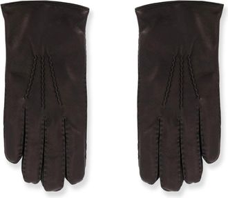 Orciani Stitched Gloves - Heren - Handschoenen - Zwart - 8 1/2 IN - Wol - Accessoires