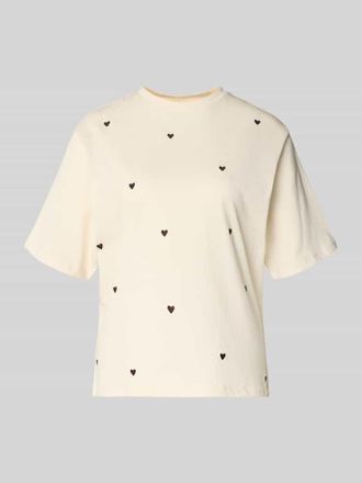 Jake*s Casual T-Shirt mit 1/2-Arm in Ecru, Gr&ouml;&szlig;e XXL