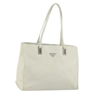 Prada Pre-owned Tote Bags, female, White, Size: ONE SIZE Pre-owned Vintage Tote Bag