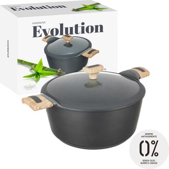 KASANOVA Casseruola 28 cm con coperchio Evolution