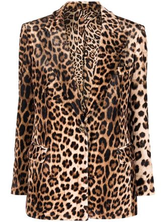Philipp Plein Blazer met luipaardprint - Bruin