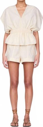 Marie Oliver Vesta Top In Oyster