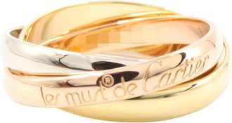 Cartier Pink Gold White Gold Yellow Gold Yellow Gold (18K) Pink Gold (18K) White Gold (18K) Band Ring (Pre-Owned)