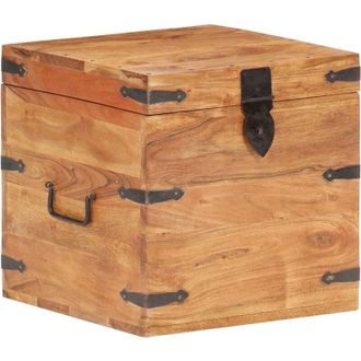 vidaXL Baule 40x40x40 cm in Legno Massello di Acacia - Vidaxl