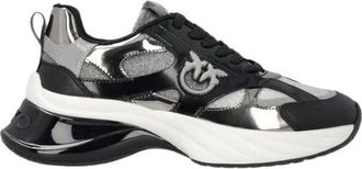 Pinko Pinko, Schoenen, Dames, Zwart, 39 EU, Leer, Ariel 15 Sneaker