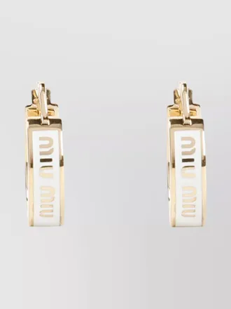 Miu Miu ring earrings enamel detail