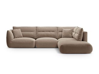 CXL by Christian Lacroix Sof&aacute; esquinero derecho modular 7 plazas de tejido estructural arena