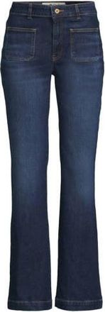 Cup of Joe Denim high waist flared jeans dark blue denim