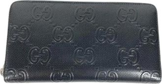 Gucci Pre-owned Lange portemonnee (bi-fold) - unisex - Vintage Accessoires - Zwart - ONE Size - Leer - Vintage