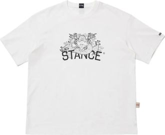 Stance T-shirt in cotone con grafica - Bianco