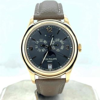 Patek Philippe Pre-owned Patek Philippe Complications Grey Dial Mens Watch 5146J-010