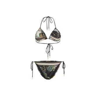 Roberto Cavalli Jewellery Foulard Print Bikini - female - Roberto Cavalli - Bikinis - Multicolor - L - Swimwear