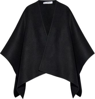Max Mara Mantella Serra drappeggiata - Nero