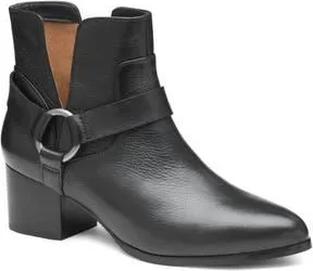 Johnston & Murphy Trista Harness Bootie in Black Calfskin at Nordstrom Rack, Size 6.5
