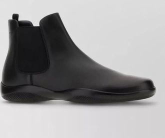 Prada leather ankle boots