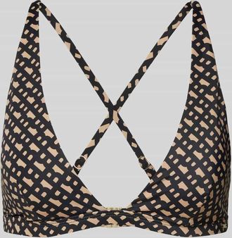 HUGO BOSS Bikini-Oberteil mit verstellbaren Trägern in Black, Größe XL