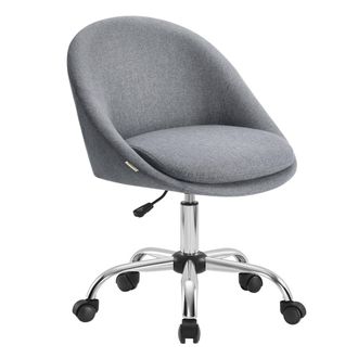Songmics Silla de oficina giratoria con altura ajustable color gris