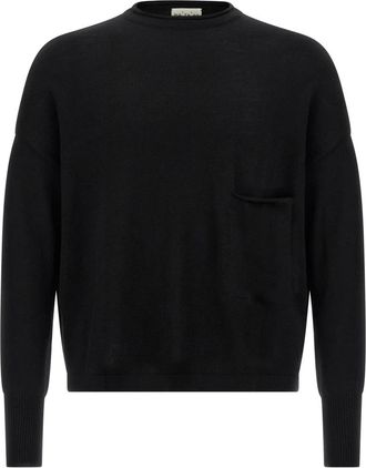 Maryya Wollen Trui - Heren - Ronde hals truien - Zwart - 2XL - Wol - Truien & Vesten