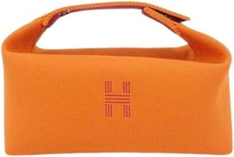 Herm&egrave;s Pre-owned Pouch - Dames - Vintage Mini Tas - Oranje - ONE Size - Vintage