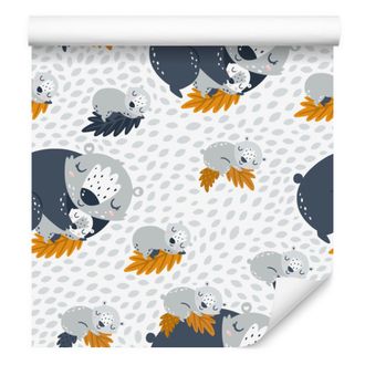 OEM Carta Da Parati Con Orsetti Addormentati Per Soggiorno E Camera Da Letto, 50x1000 Cm