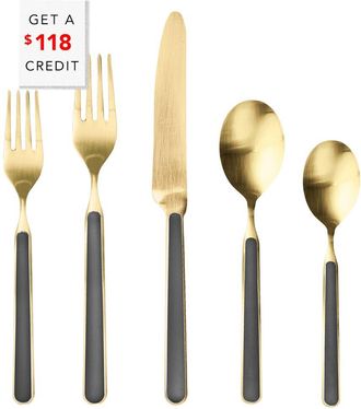 Mepra 20Pc Fantasia Ice Flatware Set With $118 Credit