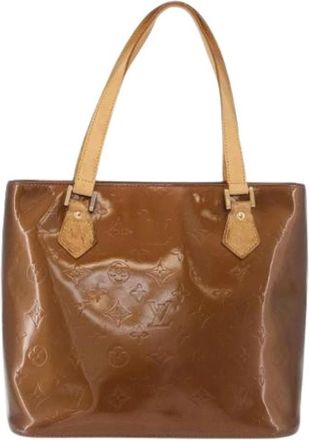 Louis Vuitton Pre-owned Leather Tote Bag - Dames - Vintage Shopper - Bruin - ONE Size - Leer - Vintage