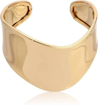 Ettika Womens Smooth Cuff Bracelet In Gold