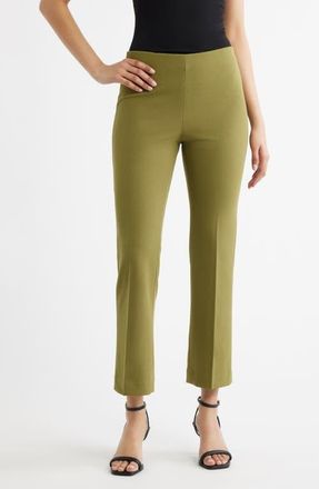 Anne Klein Hollywood Waist Pull-On Kick Flare Pants in Bay Leaf at Nordstrom, Size Xx-Small
