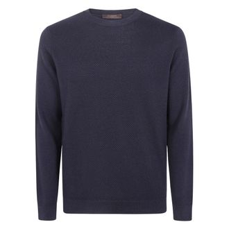 Zanone Maglione Giro Girocollo - - Knitwear - Uomo - Blu - 3XL
