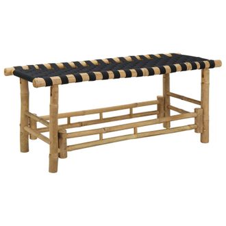 vidaXL Banco De Jard&iacute;n 110 X 38 X 40 Cm Bamb&uacute; Natural Rectangular Vidaxl