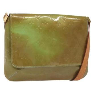 Louis Vuitton Tweedehands leren Louis Vuitton tassen - Dames - Pre-owned - Groen - Maat: ONE Size Leer