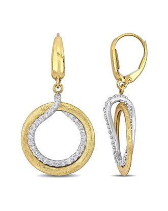Rina Limor 14K Two-Tone 1.05 Ct. Tw. Diamond Earrings