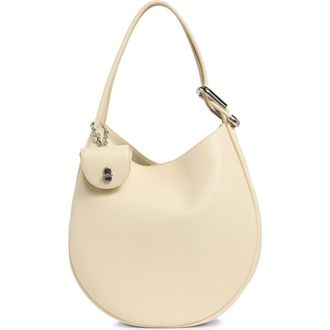 Marc Jacobs Large The Crescent Leather Shoulder Bag in Cloud White at Nordstrom