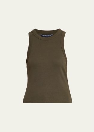 Veronica Beard Jordyn Cropped Tank Top