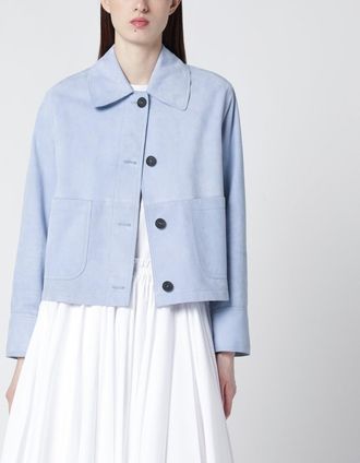 Sword 6.6.44 Light blue leather jacket