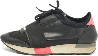 Balenciaga Sneakers in pelle con lacci - Nero