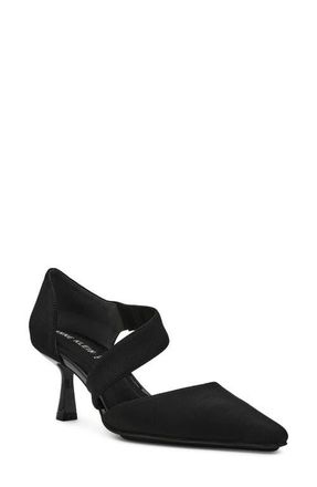 Anne Klein Cerys Pump in Black Stretch at Nordstrom, Size 5.5