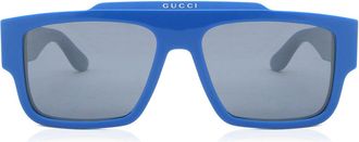 Gucci GG1460S 004 Mens Sunglasses Blue Size 56 - Free RX Lenses - Free RX Lenses