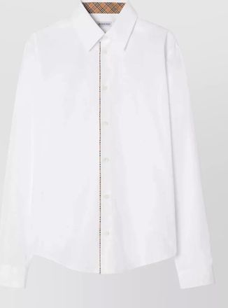 Burberry cotton poplin classic-fit long-sleeve shirt