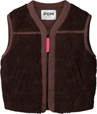 Pom Amsterdam Gigi Gilet - Dames - Bodywarmers - Bruin - L - Polyester - Jassen