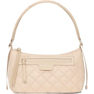 MZ Wallace Small Park Quilted Nylon Shoulder Bag in Buff at Nordstrom
