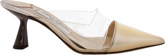 Jimmy Choo London Zalea 65 Plexi Pointed-Toe Pumps, Brand Size 34.5 ( US Size 4.5 )