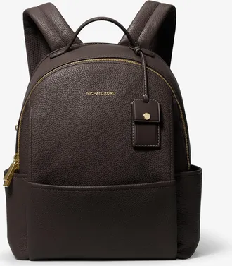 Michael Kors Sable Medium Pebbled Leather Backpack