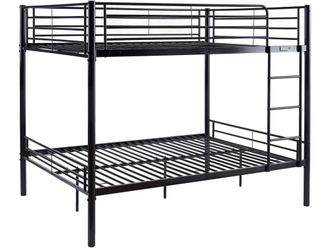 Habitat & Jardin Camas litera negro 200 x 147 x 165 cm