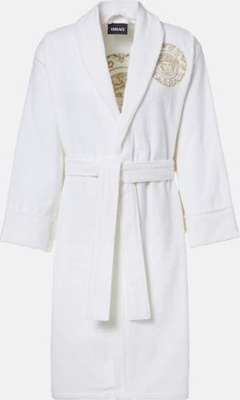 Versace Accappatoio Medusa Gala in cotone e lino