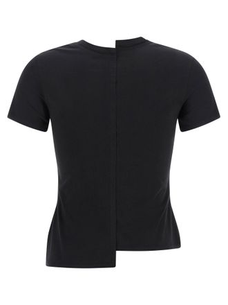 Yohji Yamamoto Asymmetric Cotton T-Shirt - Black